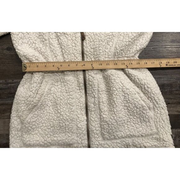 Royal Robbins Womens Medium Full Zip Fuzzy Jacket Off White - Picture 5 of 6